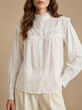 Blusa in Sangallo con Volant
