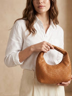 Cecilia · Borsa Hobo Intrecciata in Ecopelle