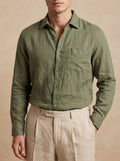 Francesco · Camicia in Cotone Effetto Lino