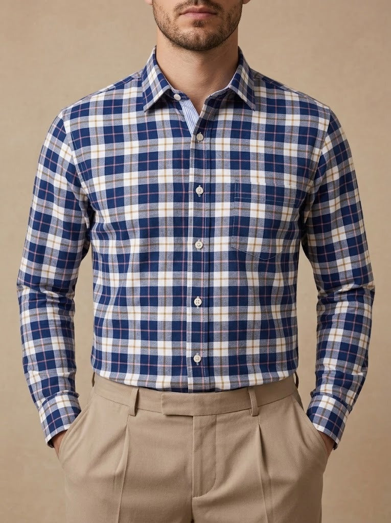 Quartieri · Camicia Oxford a Quadri in Cotone