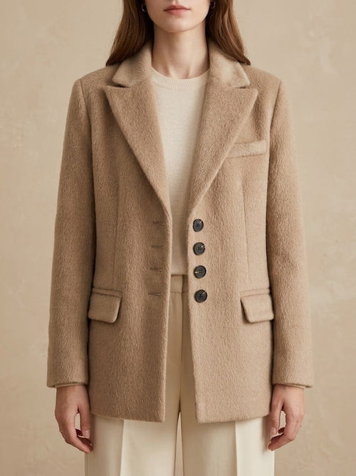 Cammeo · Cappotto Blazer in Tessuto Spazzolato