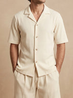Solleone · Completo Camicia e Bermuda in Tessuto a Coste
