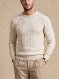 Maglione Girocollo a Trecce