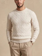 Maglione Girocollo a Trecce