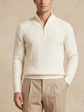 Maglione con Scollo a V e Zip