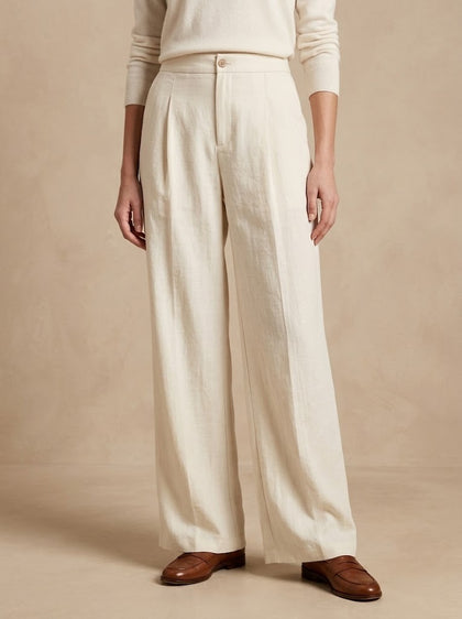 Fiordilatte · Pantalone Dritto a Vita Alta