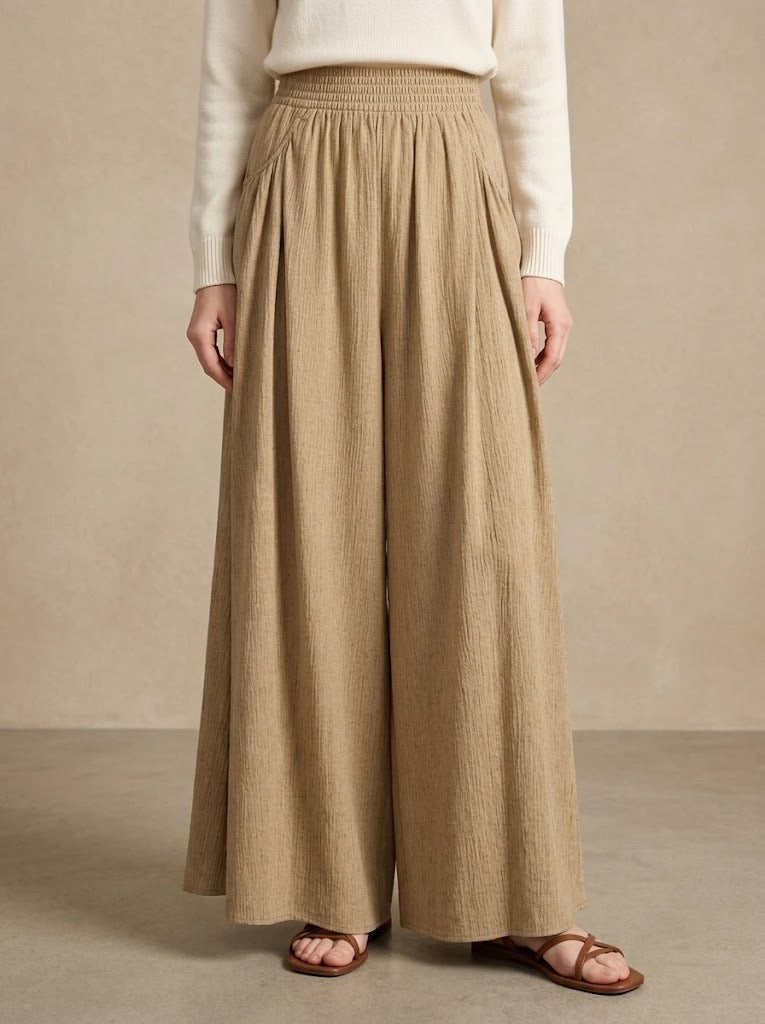 Pantalone Palazzo in Lino Misto