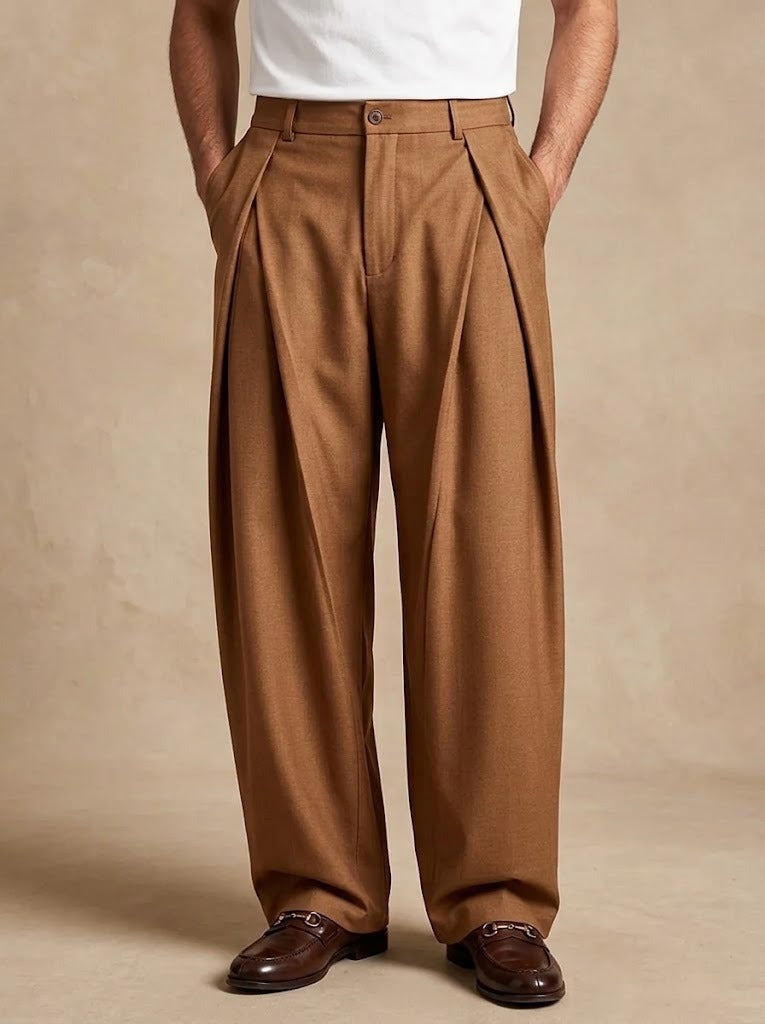 Pantalone Sartoriale a Vita Alta con Pinces