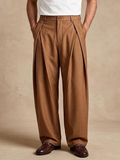 Tammurriata · Pantalone Sartoriale a Vita Alta con Pinces